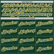 Custom Green Green-Gold Authentic Baseball Jersey