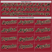 Custom Maroon Black-City Cream Mesh Authentic Throwback Baseball Jersey