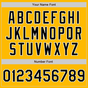 Custom Gold Black-White Authentic Baseball Jersey