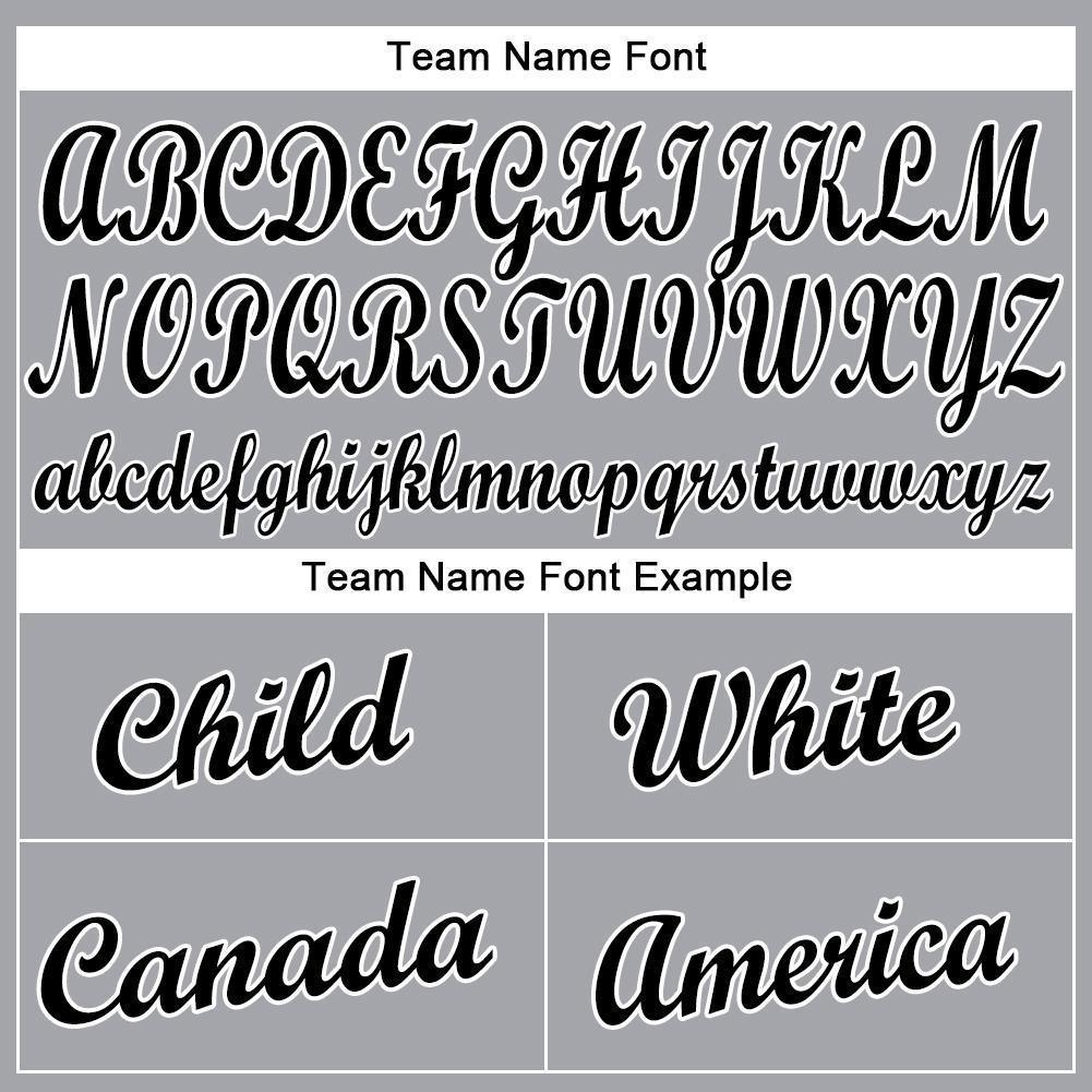 Custom Gray Black-White Baseball Jersey