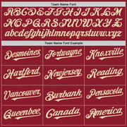 Custom Maroon Cream Mesh Authentic Throwback Baseball Jersey