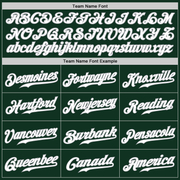 Custom Green White-Gray Authentic Baseball Jersey