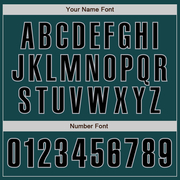 Custom Midnight Green Black-Gray Authentic Baseball Jersey