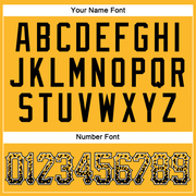 Custom Gold Black-White Authentic Drift Fashion Baseball Jersey