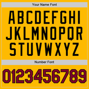 Custom Gold Maroon-Black Authentic Throwback Baseball Jersey