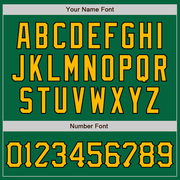 Custom Kelly Green Gold-Black Authentic Baseball Jersey