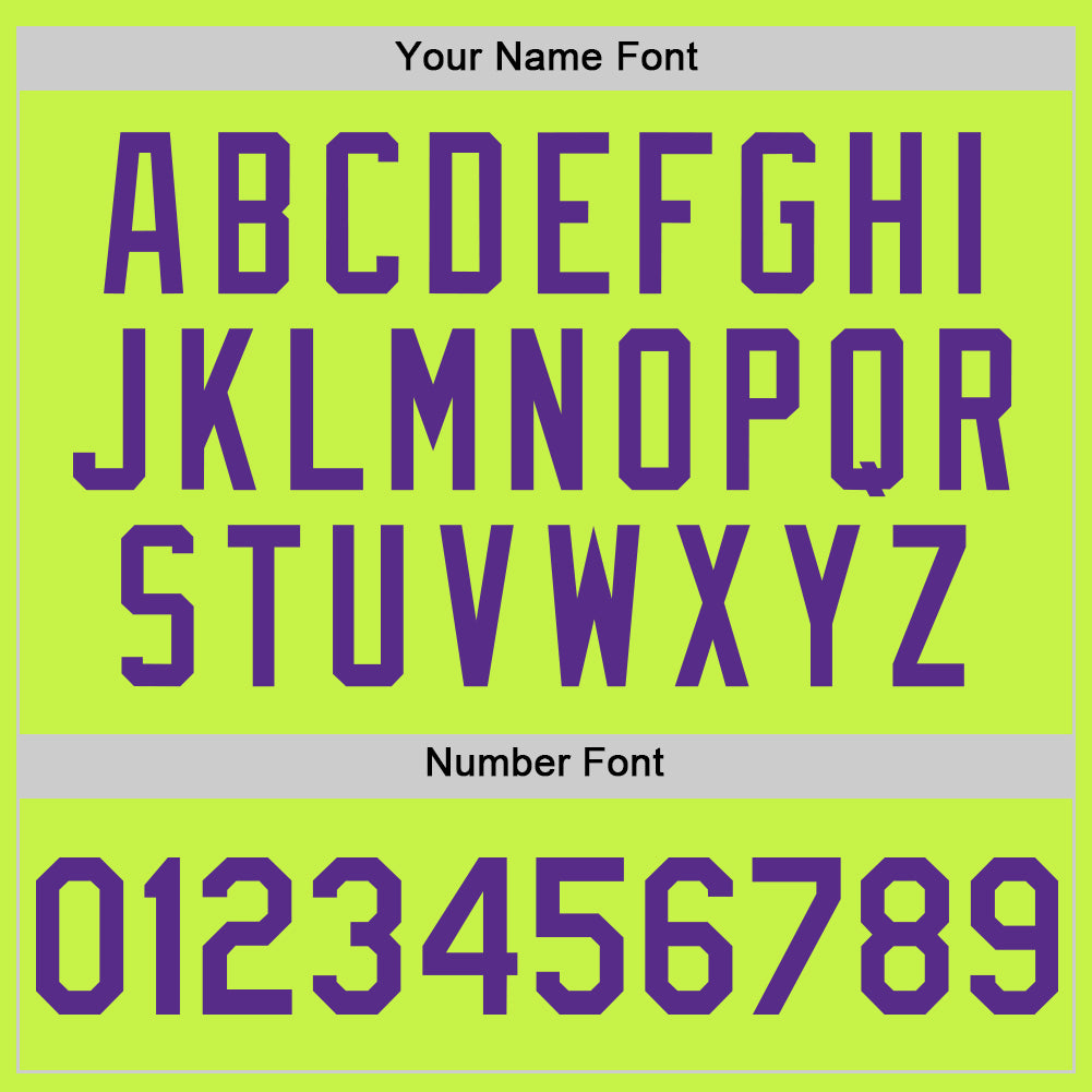 Custom Neon Green Purple Mesh Authentic Throwback Baseball Jersey