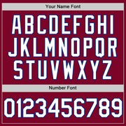 Custom Maroon White-Royal Authentic Throwback Baseball Jersey