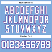 Custom Light Blue White-Purple Authentic Baseball Jersey