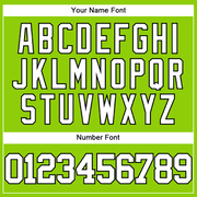 Custom Neon Green White-Black Authentic Baseball Jersey