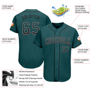 Custom Midnight Green Black-Gray Authentic Drift Fashion Baseball Jersey