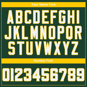 Custom Green White-Gold Authentic Baseball Jersey