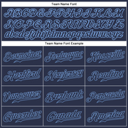 Custom Navy Navy-Light Blue Authentic Baseball Jersey