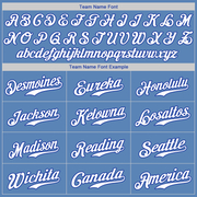 Custom Light Blue White-Royal Authentic Baseball Jersey