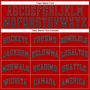 Custom Red Black-Gray Authentic Drift Fashion Baseball Jersey