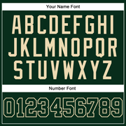 Custom Green Green-Cream Authentic Baseball Jersey