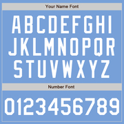 Custom Light Blue White Authentic Baseball Jersey