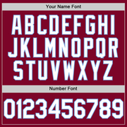 Custom Maroon White-Light Blue Authentic Throwback Baseball Jersey