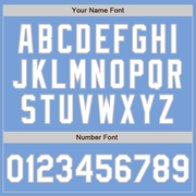 Custom Light Blue White-Gray Authentic Baseball Jersey