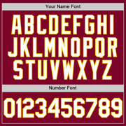 Custom Maroon White-Gold Authentic Throwback Baseball Jersey