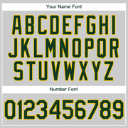 Custom Gray Green-Gold Authentic Baseball Jersey