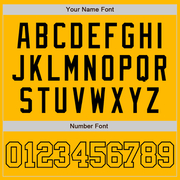 Custom Gold Gold-Black Authentic Baseball Jersey