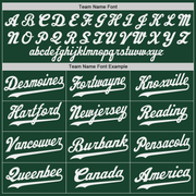 Custom Green White-Gold Authentic Baseball Jersey