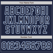 Custom Navy Navy-Light Blue Authentic Baseball Jersey