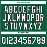 Custom Kelly Green White-Black Authentic Baseball Jersey