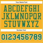 Custom Gold Kelly Green-White Authentic Baseball Jersey