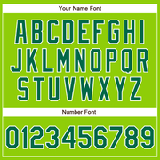 Custom Neon Green Kelly Green-White Authentic Baseball Jersey