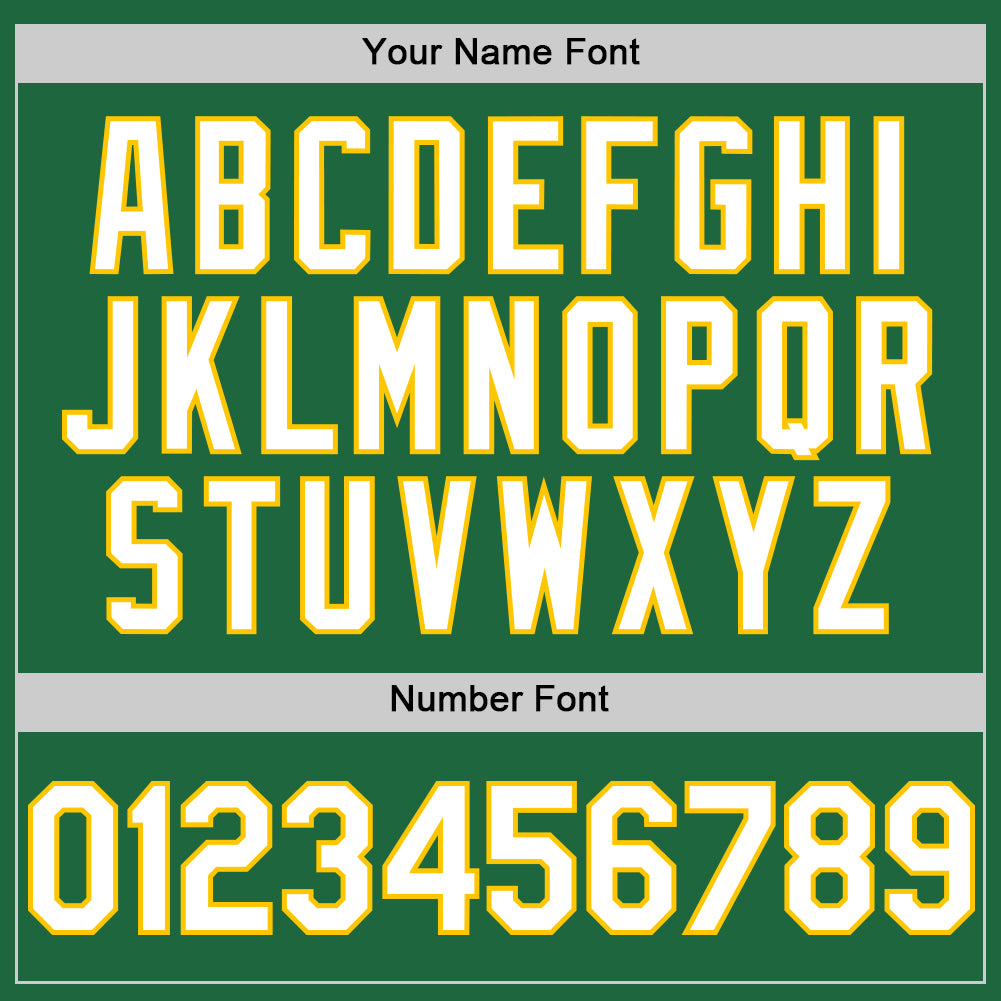 Custom Kelly Green White-Yellow Mesh Authentic Throwback Baseball Jersey