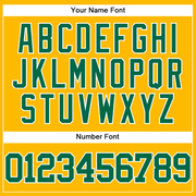 Custom Gold Kelly Green-White Authentic Baseball Jersey