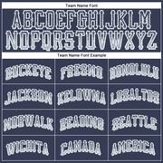 Custom Navy Silver-White Authentic Drift Fashion Baseball Jersey