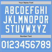 Custom Light Blue White Mesh Authentic Throwback Baseball Jersey