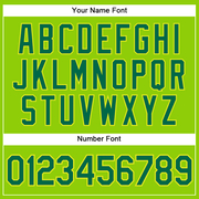 Custom Neon Green Kelly Green-Neon Yellow Authentic Baseball Jersey