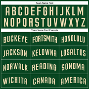 Custom Green Cream Authentic Baseball Jersey