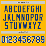 Custom Gold Royal-White Authentic Throwback Baseball Jersey