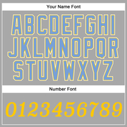 Custom Gray Gold-Light Blue Authentic Baseball Jersey