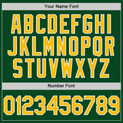 Custom Green Gold-White Authentic Throwback Baseball Jersey