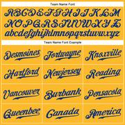 Custom Gold Royal Authentic Baseball Jersey