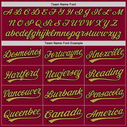 Custom Maroon Black-Old Gold Authentic Throwback Baseball Jersey