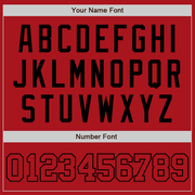 Custom Red Red-Black Authentic Baseball Jersey