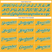 Custom Gold Kelly Green-White Authentic Baseball Jersey