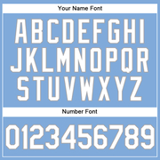 Custom Light Blue White-Gray Authentic Baseball Jersey