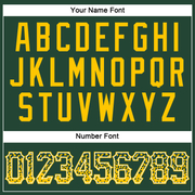 Custom Green Gold-White Authentic Drift Fashion Baseball Jersey