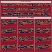 Custom Maroon Navy-Old Gold Authentic Throwback Baseball Jersey