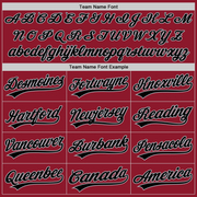 Custom Maroon Black-Gray Authentic Throwback Baseball Jersey