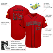 Custom Red Black-Gray Authentic Drift Fashion Baseball Jersey