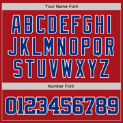 Custom Red Royal-White Authentic Baseball Jersey